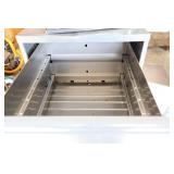 Two-Drawer File Cabinet No Key, Paper Cutter Etc