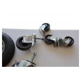 Miscellaneous Casters & A Pair Of Tires For Wagon  ?