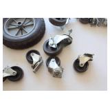 Miscellaneous Casters & A Pair Of Tires For Wagon  ?