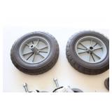 Miscellaneous Casters & A Pair Of Tires For Wagon  ?