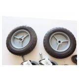 Miscellaneous Casters & A Pair Of Tires For Wagon  ?