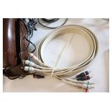 AMD Cooler Fan-Brown Vintage Phone-Moan Headphones-Charger Cord-Cell Phone Cover-Belkin Surge Master Surge Protector