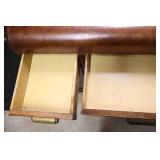 Office Desk With Seven Drawers With Hardware Pulls