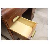 Office Desk With Seven Drawers With Hardware Pulls