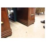 Office Desk With Seven Drawers With Hardware Pulls