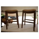31-Inch Cushioned Bar Nook Stools and Ottoman Bench