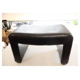 Brown Leather Ottoman