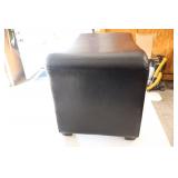 Brown Leather Ottoman