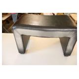 Brown Leather Ottoman