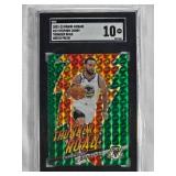 2022-23 Panini Mosaic #12 Stephen Curry Thunder Road Green Prizm SGC 10 Gem Mint