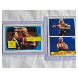 Lot of 2: 1985 Topps WWF Hulk Hogan Wrestling Cards - "Wrong Kind of Music" #56 & "Anybody Good Enough?" #57 - Vintage WWE