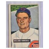 Willard Ramsdell 1951 Bowman Baseball Card #251 Cincinnati Reds Vintage Baseball Card