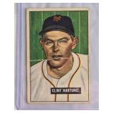 Clint Hartung 1951 Bowman Baseball Card #234 New York Giants Vintage Baseball Card