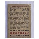 Aaron Robinson 1951 Bowman Baseball Card #142 Detroit Tigers - Vintage Baseball Card