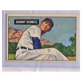 Johnny Schmitz 1951 Bowman Baseball Card #69 Chicago Cubs - Vintage Baseball Card