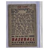 Sam Dente 1951 Bowman #133 Washington Senators Vintage Baseball Card
