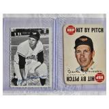 Lot of 2 Brooks Robinson 1969 Topps #1 of 33 & 1968 Topps Game #9 of 33 Hit by Pitch