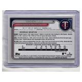 Brooks Lee 2024 Bowman Chrome Minnesota Twins Card BCP-143 Refractor Serial Numbered 110/299