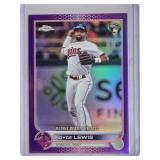 Royce Lewis Rookie 2022 Topps Chrome Update #USC179 Purple Refractor - Minnesota Twins