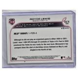 Royce Lewis Rookie 2022 Topps Chrome Update #USC179 Purple Refractor - Minnesota Twins