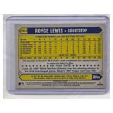 Royce Lewis Rookie 2022 Topps 35th Anniversary #87TBU-3 - Minnesota Twins