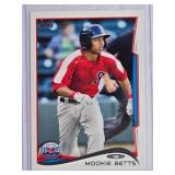Mookie Betts Rookie 2014 Topps #71 Salem Red Sox - Boston Red Sox