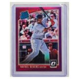 Rafael Devers Rookie 2018 Donruss Optic Pink Prizm Rated Rookie #35 - Boston Red Sox