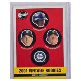 Ichiro Suzuki 2001 Upper Deck Vintage Rookies #346 with Ryan Franklin & Ryan Christianson - Seattle Mariners