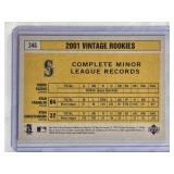 Ichiro Suzuki 2001 Upper Deck Vintage Rookies #346 with Ryan Franklin & Ryan Christianson - Seattle Mariners