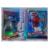 Lot of 2 Mike Trout Refractors 2021 Panini Donruss Optic #174 & 2021 Panini Chronicles Crusade Prizm No. 19