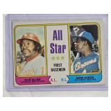 Hank Aaron & Dick Allen 1974 Topps All-Star First Basemen #332 - Atlanta Braves/Chicago White Sox