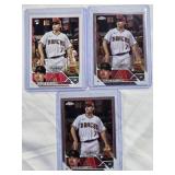 Lot of 3 Corbin Carroll Rookie Debut Cards 2023 Topps US244 & 2023 Topps Chrome USC220