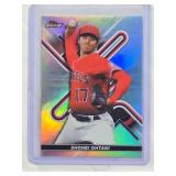 Shohei Ohtani 2022 Topps Finest Refractor Card #28 - Los Angeles Angels