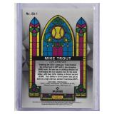 Mike Trout 2021 Panini Prizm Stained Glass SP Card #SG-1 - Los Angeles Angels