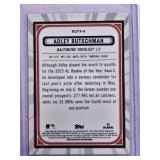 Adley Rutschman 2023 Bowman Chrome Rookie of the Year Favorites Mojo Refractor Card #ROYF-4 - Baltimore Orioles