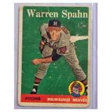 Warren Spahn 1958 Topps #270 Vintage Baseball Card - Milwaukee Braves