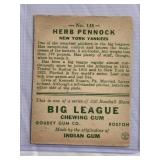 Herb Pennock 1933 Goudey Big League Chewing Gum #138 Vintage Baseball Card - New York Yankees