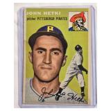 John Hetki 1954 Topps #161 Vintage Baseball Card - Pittsburgh Pirates