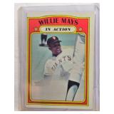 Willie Mays 1972 In Action #50 Vintage Baseball Card