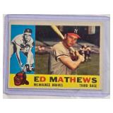 Ed Mathews 1960 Topps #420 - Milwaukee Braves
