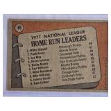 1971 N.L. Home Run Leaders Willie Stargell, Hank Aaron, Lee May Topps #89