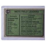 Yogi Berra Manager with Coaches Rube Walker, Eddie Yost, Roy McMillan, Joe Pignatano New York Mets 1974 Topps #179