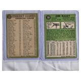 Lot of 2 Jim Kaat - 1967 Topps #300 & A. League 1966 Strikeout Leaders with Sam McDowell, Earl Wilson - Vintage Minnesota Twins Card