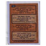 1978 Rookie Pitchers Jack Morris with Larry Anderson, Tim Jones, Mickey Mahler Topps #703