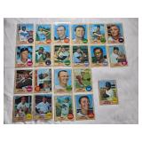 Lot of 21 High Number Topps 1968 Vintage Baseball Cards