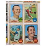Lot of 21 High Number Topps 1968 Vintage Baseball Cards