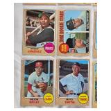 Lot of 21 High Number Topps 1968 Vintage Baseball Cards