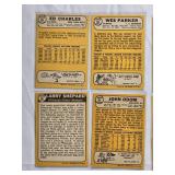 Lot of 21 High Number Topps 1968 Vintage Baseball Cards