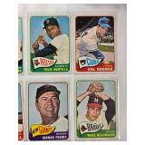 Lot of 20 Topps 1965 Vintage Baseball Cards
