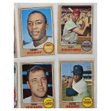 Lot of 21 High Number Topps 1968 Vintage Baseball Cards